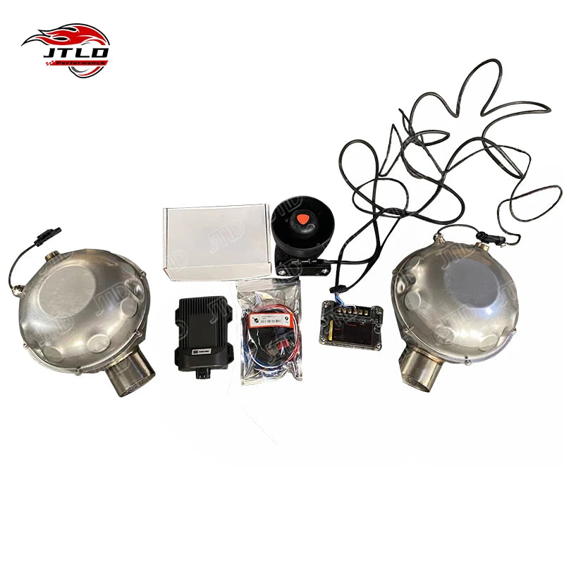JTLD With High Pitch Exhaust Electronic Active Exhaust Drums Booster Speakers Sound With Remote Control Smartphone Controller