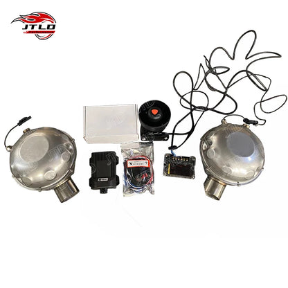 JTLD With High Pitch Exhaust Electronic Active Exhaust Drums Booster Speakers Sound With Remote Control Smartphone Controller
