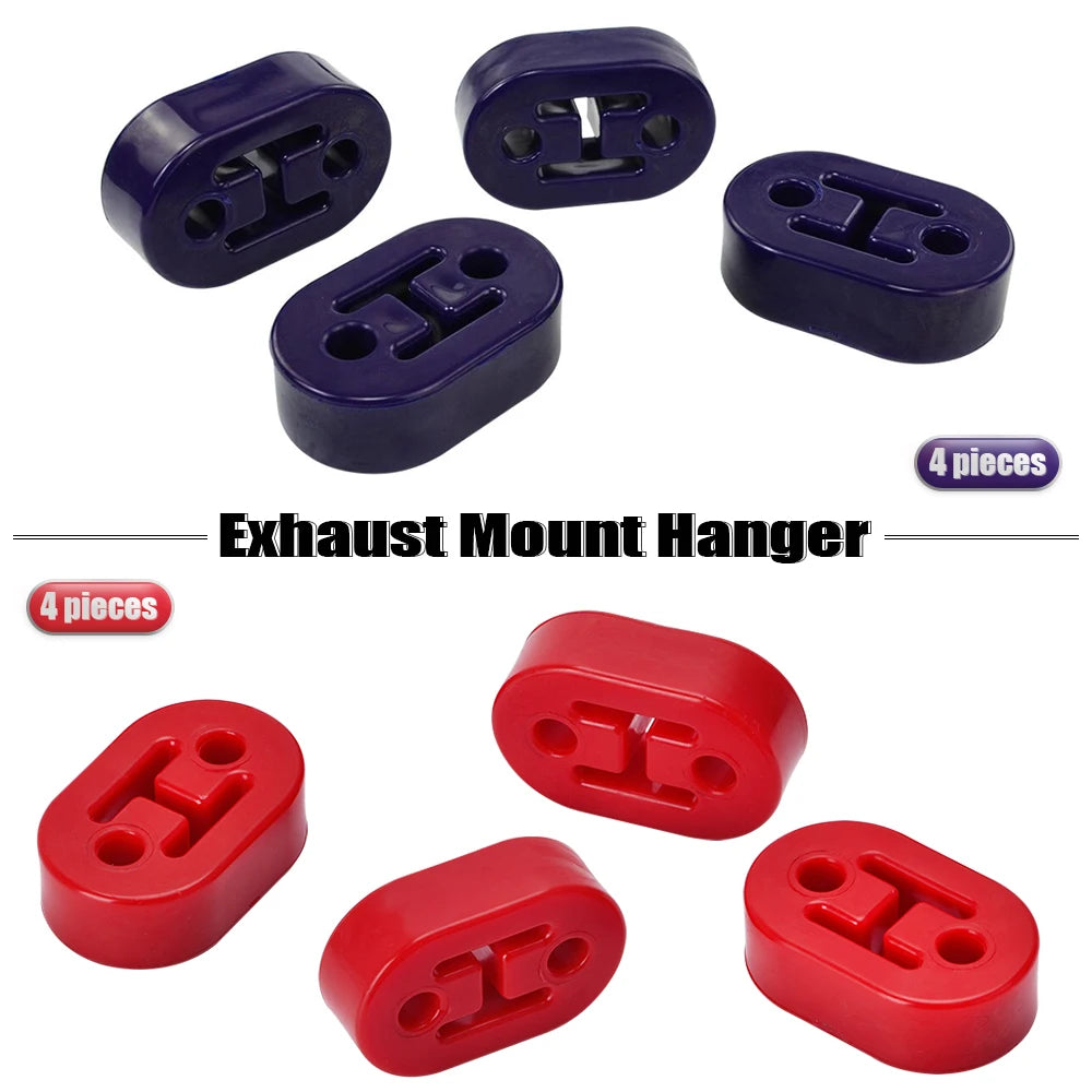 VR - Polyurethane Exhaust/Muffler SHORT HANGERS 4pcs/lot Universal Muffler Hangers Red or Blue VR8952