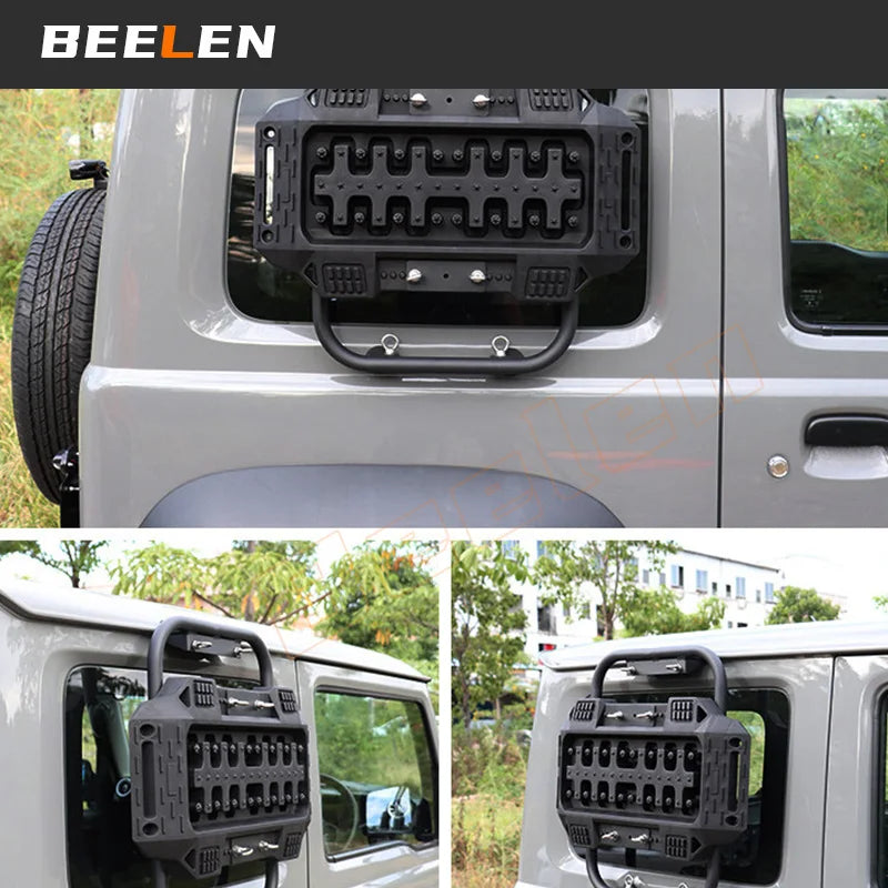 Off-Road Recovery Traction Boards + Window Ladder Brackets For Suzuki Jimny JB64 JB74W 2019-2023 Mud Sand Self Rescue Anti-Skid