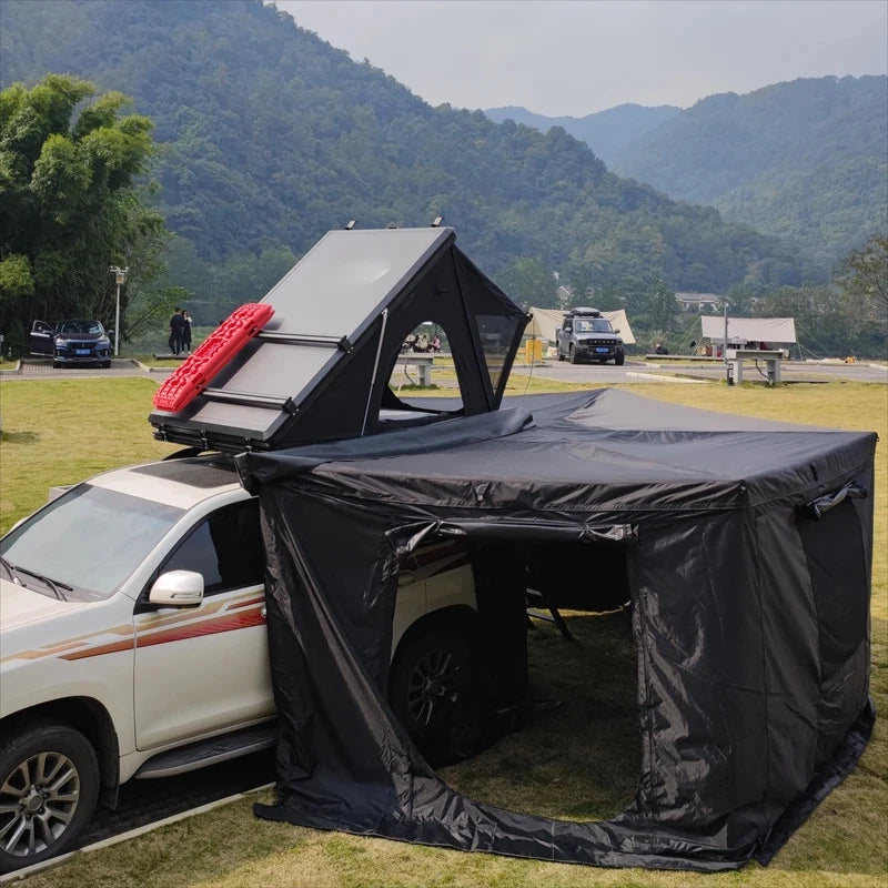 4x4x0cm Hard Roof Top , Waterproof Aluminum Rooftop Tent Outdoor Camping