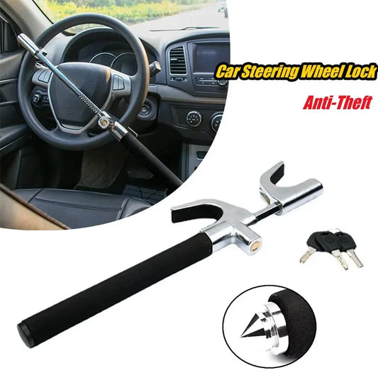 Car Steering Wheel Lock Excellent Anti Theft Ability Adjustable Telescopic Window Breaking Telescopic Lock Self Defense Car