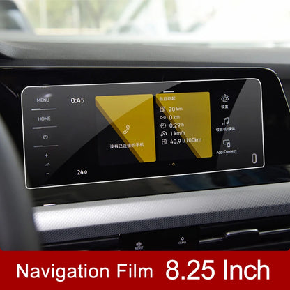 For Volkswagen VW Golf 8 MK8 2020 2021 2022 2023 GTI R R-line Tempered Glass Car Navigation Screen Protector Film Accessories