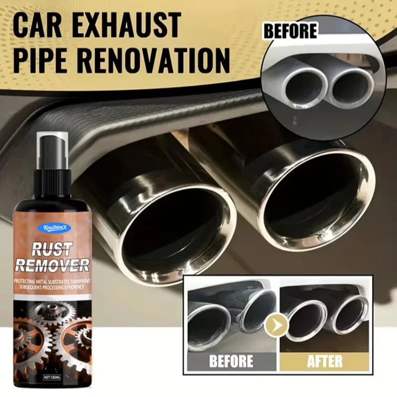 Heavy-Duty Metal Rust Remover Lubricant Spray - Multi-Purpose Brake & Chain Degreaser, Friction-Reducing Formula with Corrosion