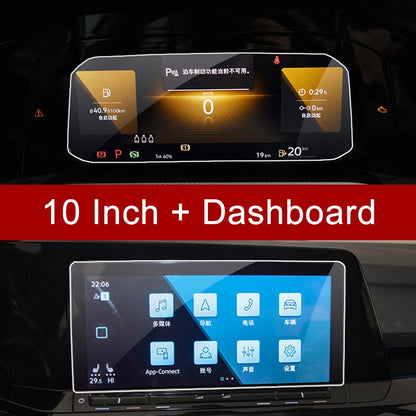For Volkswagen VW Golf 8 MK8 2020 2021 2022 2023 GTI R R-line Tempered Glass Car Navigation Screen Protector Film Accessories