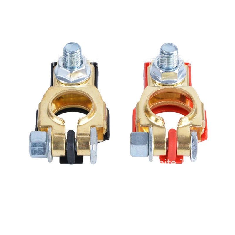 2 PCS Auto Battery Terminal Clamp Connectors High Quality Storage Battery Parts Battery Top Post Cable Terminal Clamp Set