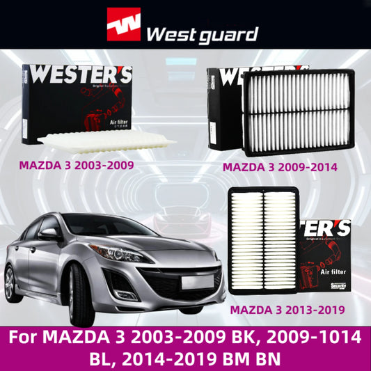 WESTGUARD Air Filter For MAZDA 3 2003-2009 BK, 2009-1014 BL, 2014-2019 BM BN, C3220 C2841 High Performance Car Accessories