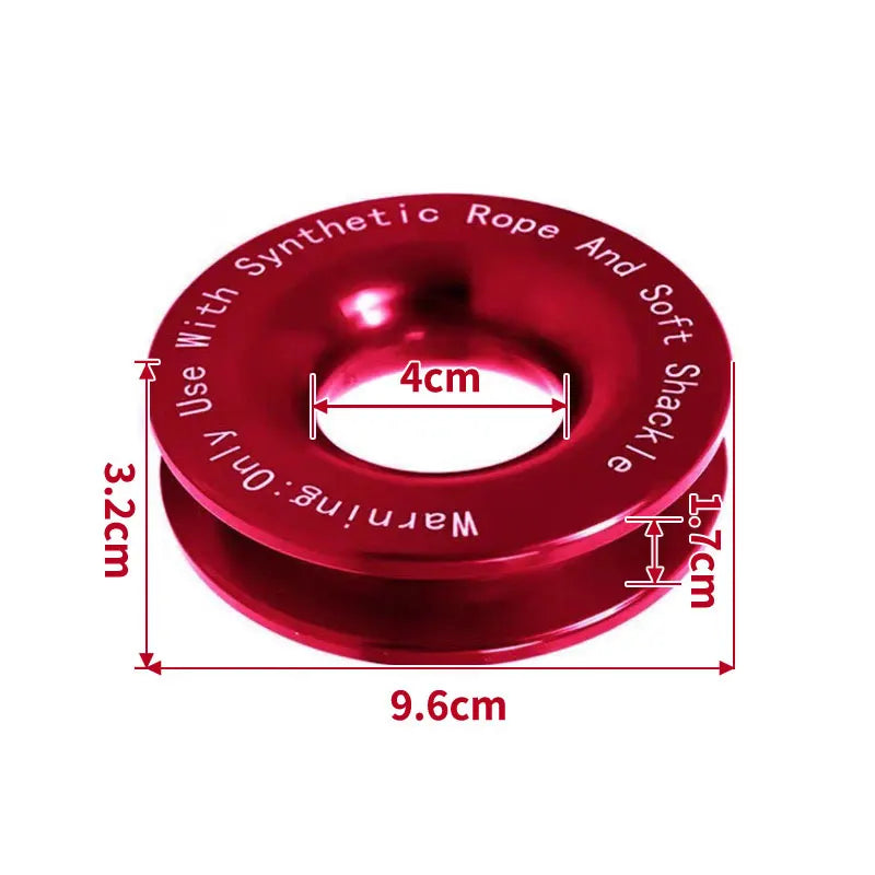 Off-Road Vehicle Self-Recovery Towing Kit with Winch, Movable & Fixed Pulleys, Knot Rope, Soft Shackles, Tow Strap and Recovery
