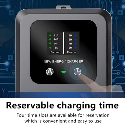 Electric Car Charger 7KW EV Charger Type2 / Type1 / GBT EV Charging Station 32A 1Phase Wallbox Type 2 Type 1 GB/T with Cards