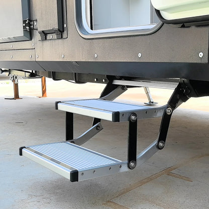 caravan Side Step Electric Electric Tailgate Pedals Automatic Electric Folding Steps for Rv Camper