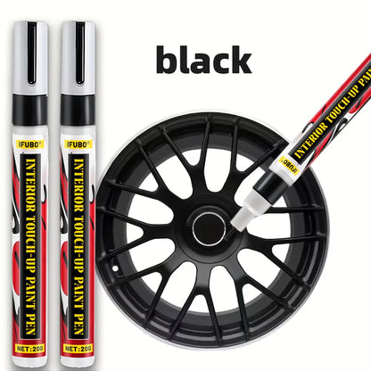 IFUBO 20G Black Car Paint Repair Pen Universal Car Interior Scratch Remover for Car Seat Body Wheel Instant Touch Up