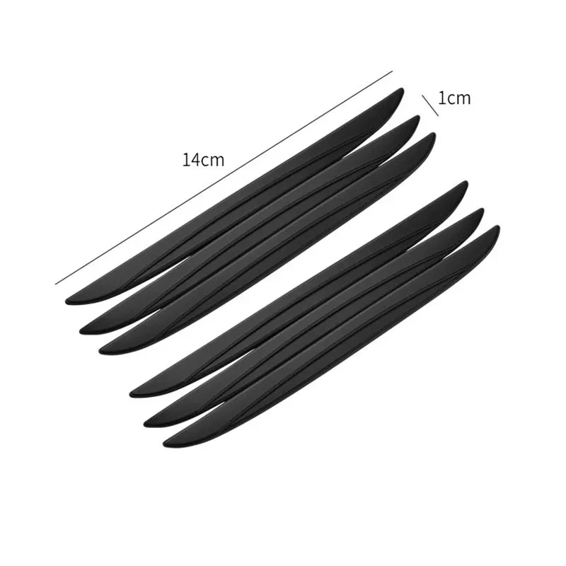 4/6PCS Set Universal Scrape Guard Bumper Guards Car Door Edge Protector Rearview Mirror Protection Sticker Protective Strip