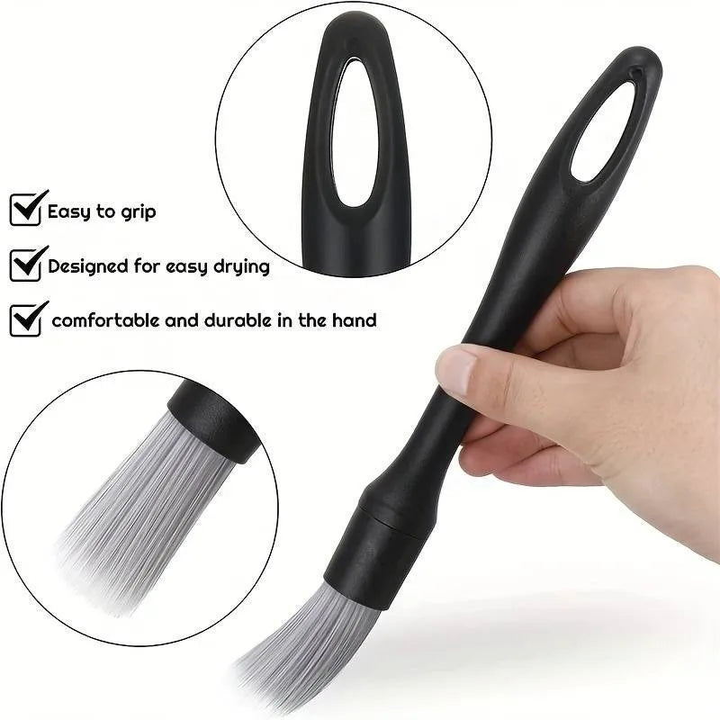 5-1PCS Car Detailing Brush Set Auto Interior Cleaning Tools Air Conditioning Vent Cleaner Crevis Sweep Dust Duster Car Wash Kit