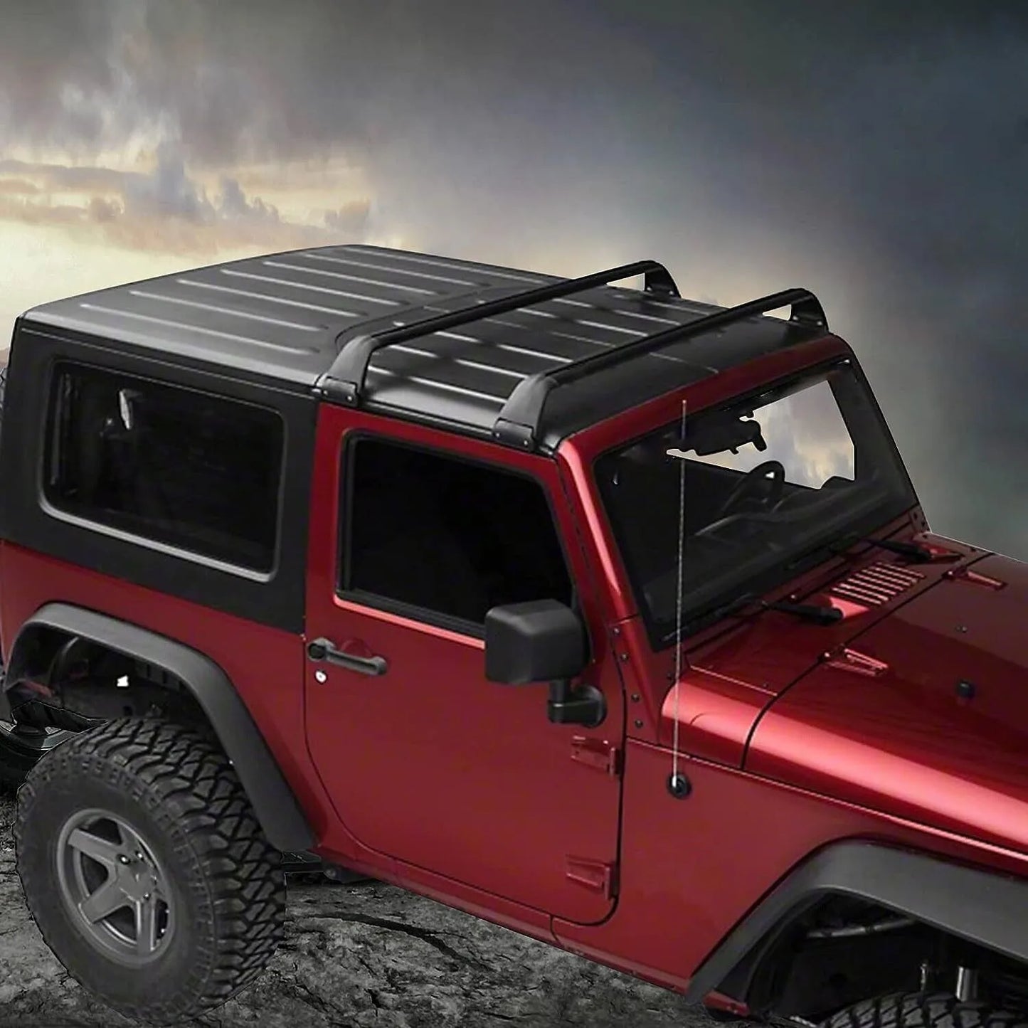 Roof Rack Cross Bars Cargo Carrier Aluminum Luggage Racks For JEEP Wrangler JK JL 07-22 Unlimited 4 Door Gladiator JT Hard Top