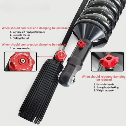 Off Road Suspension Kits Nirtrogen Gas 4x4 Off Road Monotube Shock Absorber For Ford Ranger