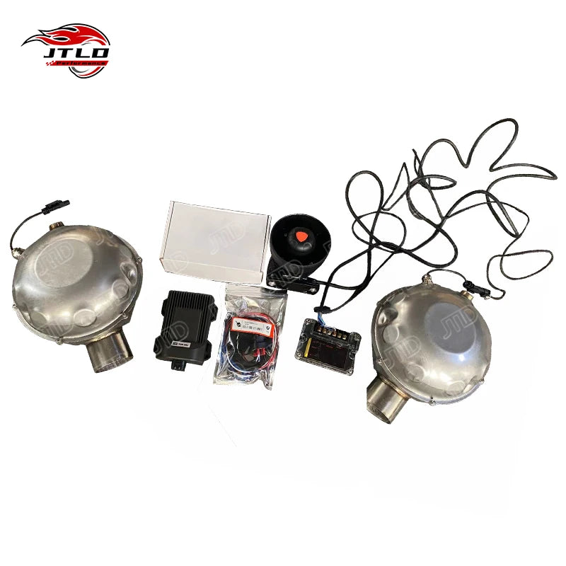 JTLD With High Pitch Exhaust Electronic Active Exhaust Drums Booster Speakers Sound With Remote Control Smartphone Controller