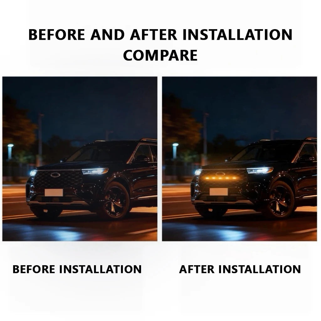 FOR FORD RANGER LED Car Lights Front Grille LED Light Safety Warning Light Harness Car Accessories LED Signal Lamps