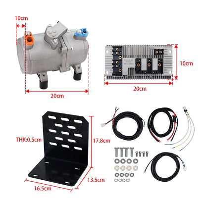 Universal Automotive Auto Electric Air Conditioning Compressor 12V 24V for Car Van Street Rod Hot Classic A/C Conditioner