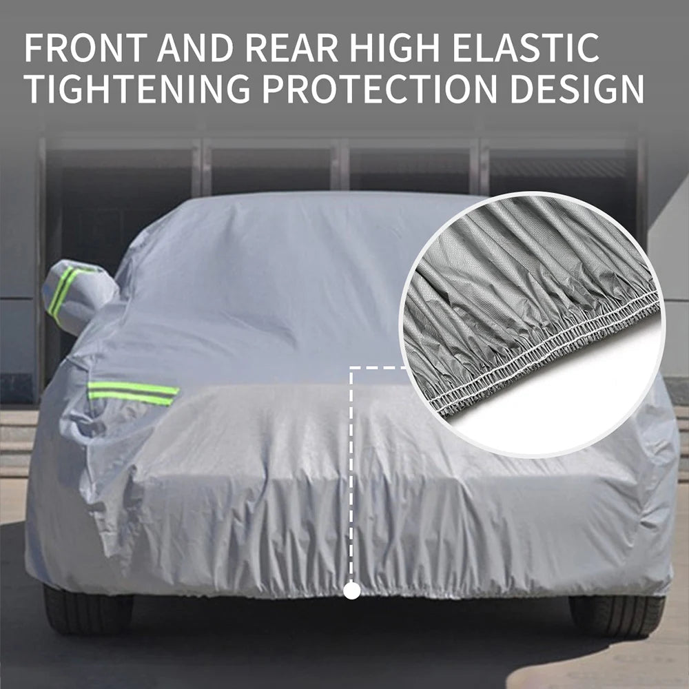 Universal Full Car Cover Indoor Outdoor Sunscreen Heat Sun UV Protection Dustproof Anti-UV Scratch-Resistant Sedan Car Styling