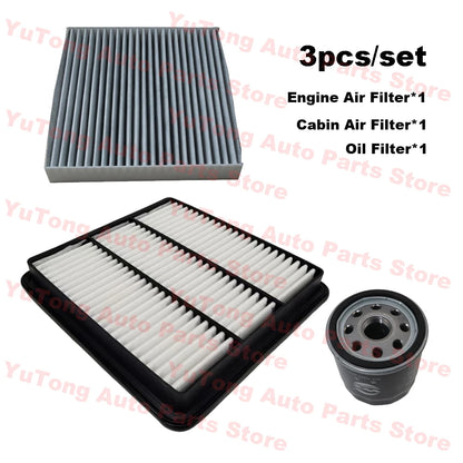 2-4pcs Filter Set For Geely Emgrand X7 Sport 2.4L GL AT 2018 JLD-4G24 Engine Cabin A/C Air Oil Filter Cleaner Kit Spare Parts