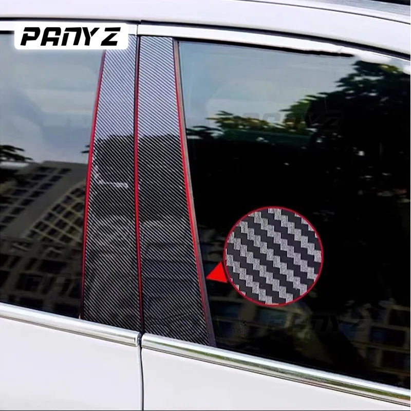 10Pcs Car Pillar Posts Door Window Trim Decal Cover for Mazda 3 Axela 2014 2015 2016 2017 2018 Exterior Parts BC Column Sticker