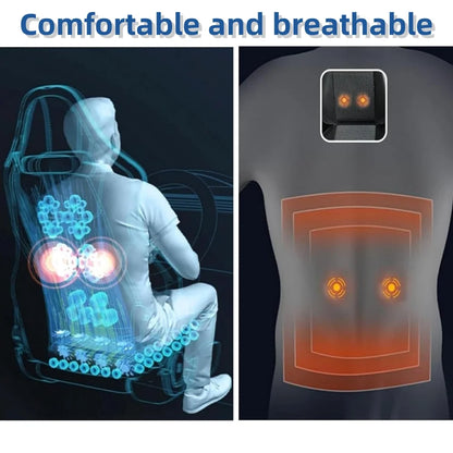 For Model Y 2017-2024 & Model 3 2017-2023 Cooling Car Seat Cushion, Front Seat Cover Summer Hair Dryer Cooling Accessories