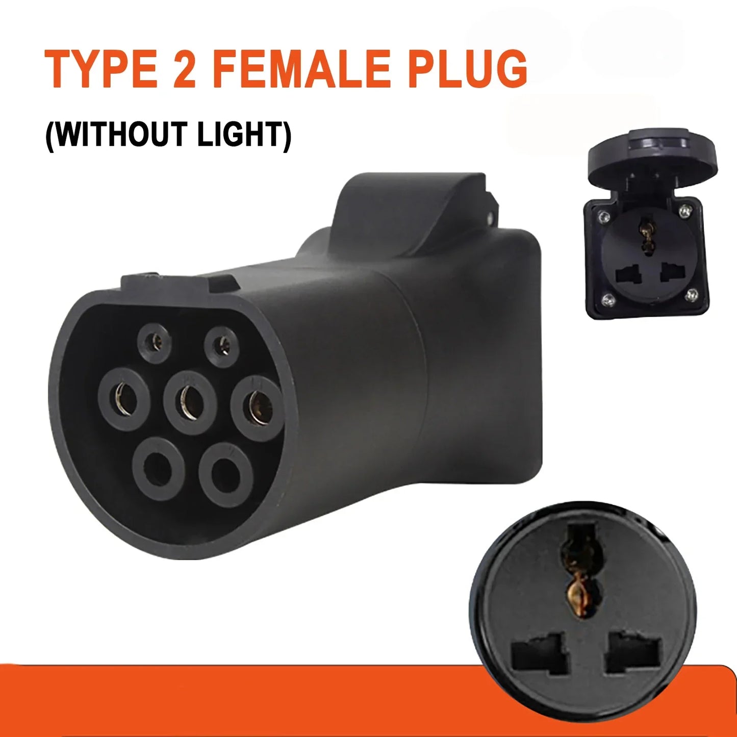 75Ω 470Ω 2KΩ 2.7KΩ V2L Type 2 Female to EU Schuko / Universal Socket EV Car Discharge Converter Adapter New Energy Vehicle Plug