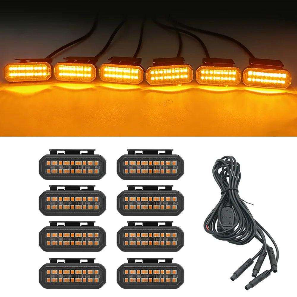 FOR FORD RANGER LED Car Lights Front Grille LED Light Safety Warning Light Harness Car Accessories LED Signal Lamps