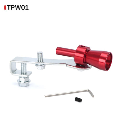 S/M/L/XL Vehicle Refit Device Exhaust Pipe Turbo Sound Whistle Car Turbmuffler Universal Sound Simulator Car Turbo Sound Whistle