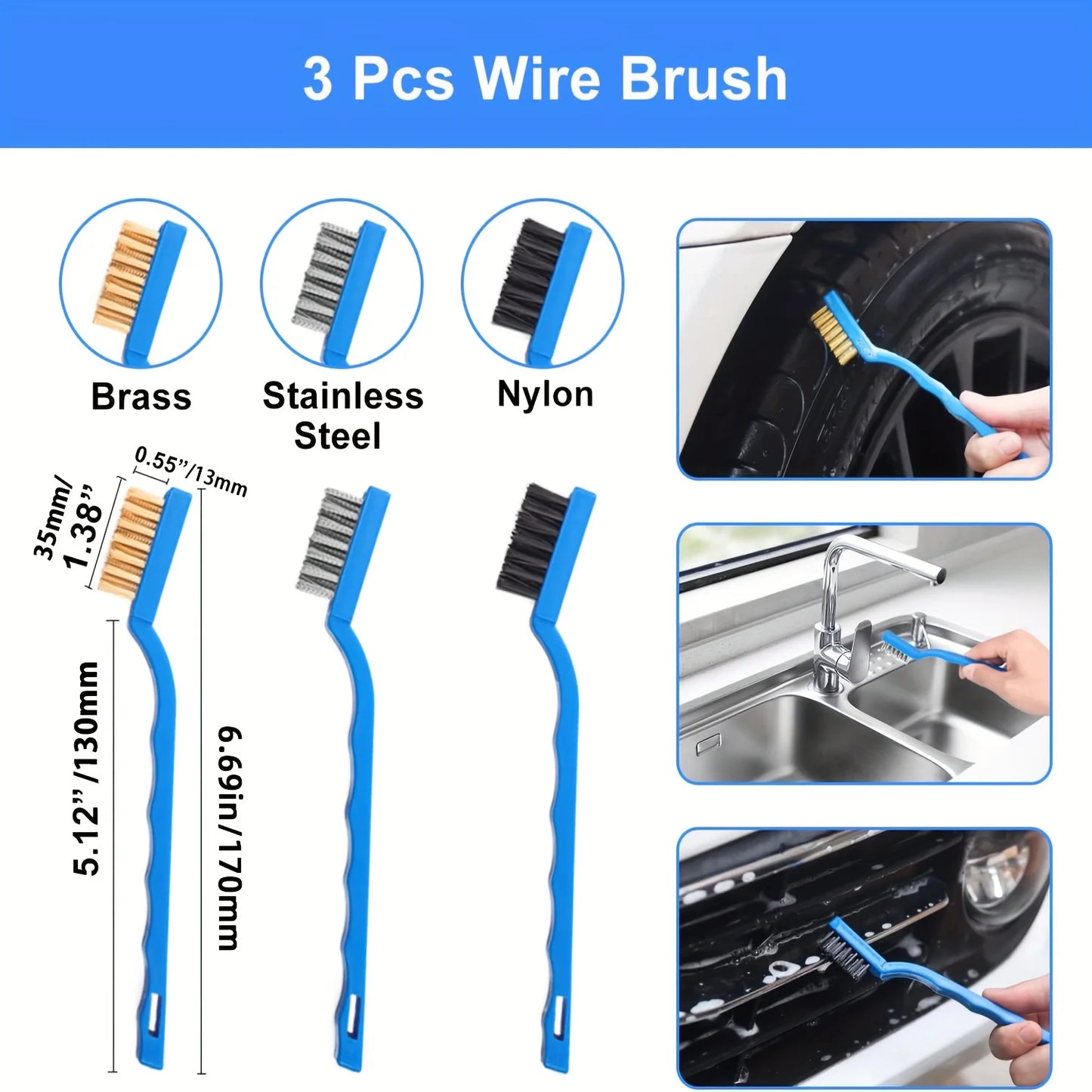 26Pcs Car Detailing Brush Set, Car Detailing Kit, Professional Car Care Kit - Car Wash Brush Kit for Interior Exterior Wheels