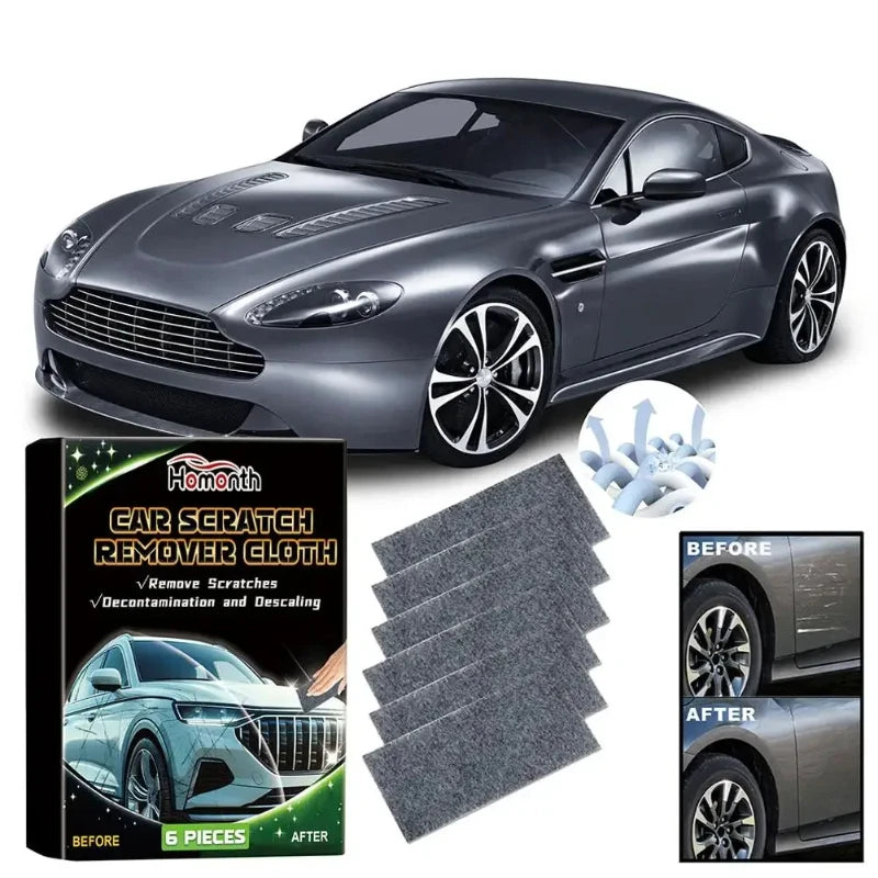 6Pcs Nanosparkle Cloth for Car Scratches,Nano Sparkle Cloth, Nano Sparkle Cloth Car Scratch Remover,Easily Repair Paint Scratche