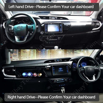 For Toyota Hilux AN120 AN130 2015~2021 Dashboard Cover Dash Board Mat Carpet Pad Sunshade Cushion Non-slip Accessories 2016 2017