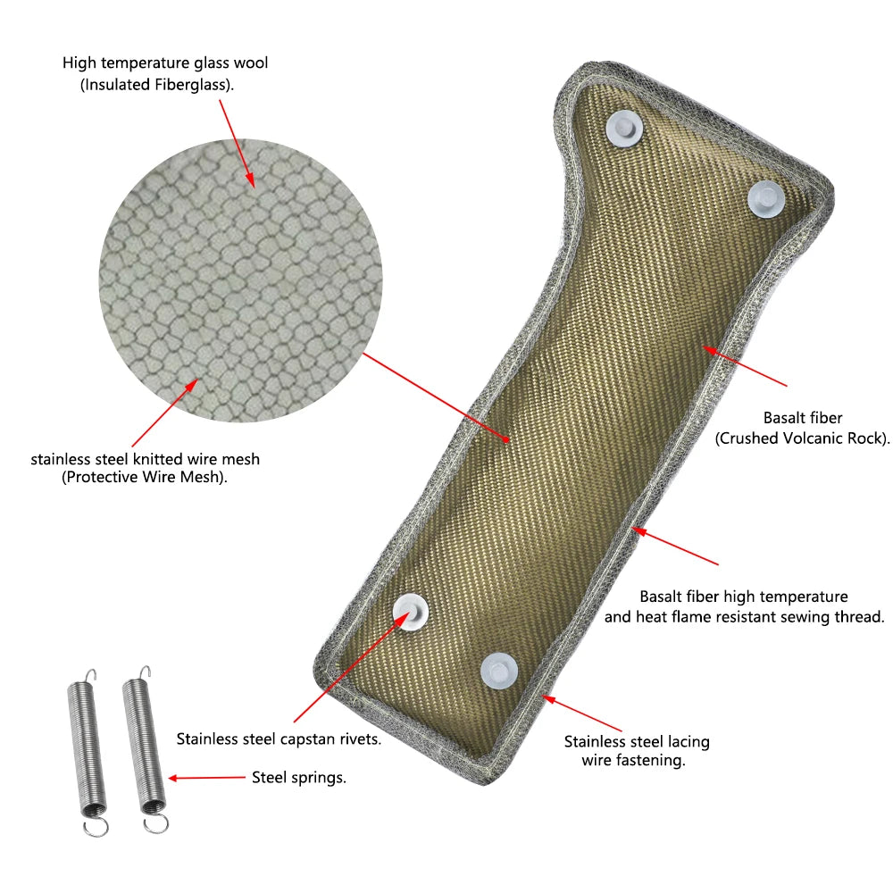 Free Shipping Turbo Heat Shield /Turbocharger Blanket WRAP+SPRING FOR Subaru WRX PQY-2306