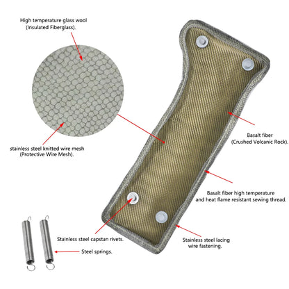 Free Shipping Turbo Heat Shield /Turbocharger Blanket WRAP+SPRING FOR Subaru WRX PQY-2306