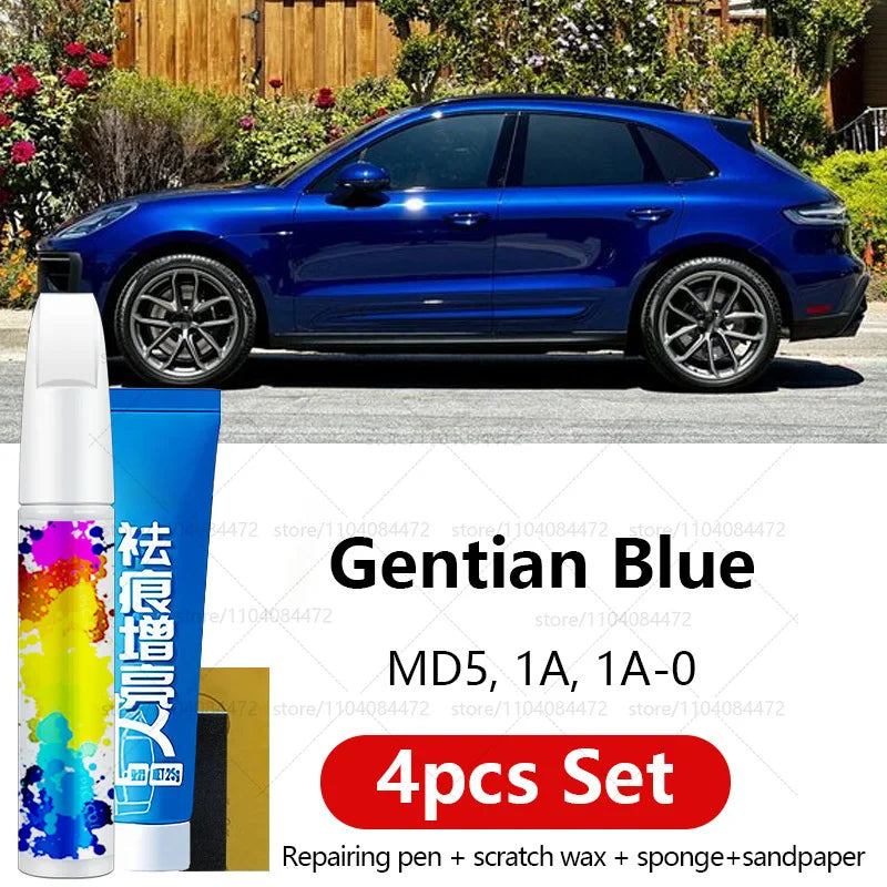 Car Paint Repair Pen For 2014-2025 Porsche Macan Paint Scratch Repair Accessories 4PCS White S9R Chalk M9A Blue MD5 Green M6C