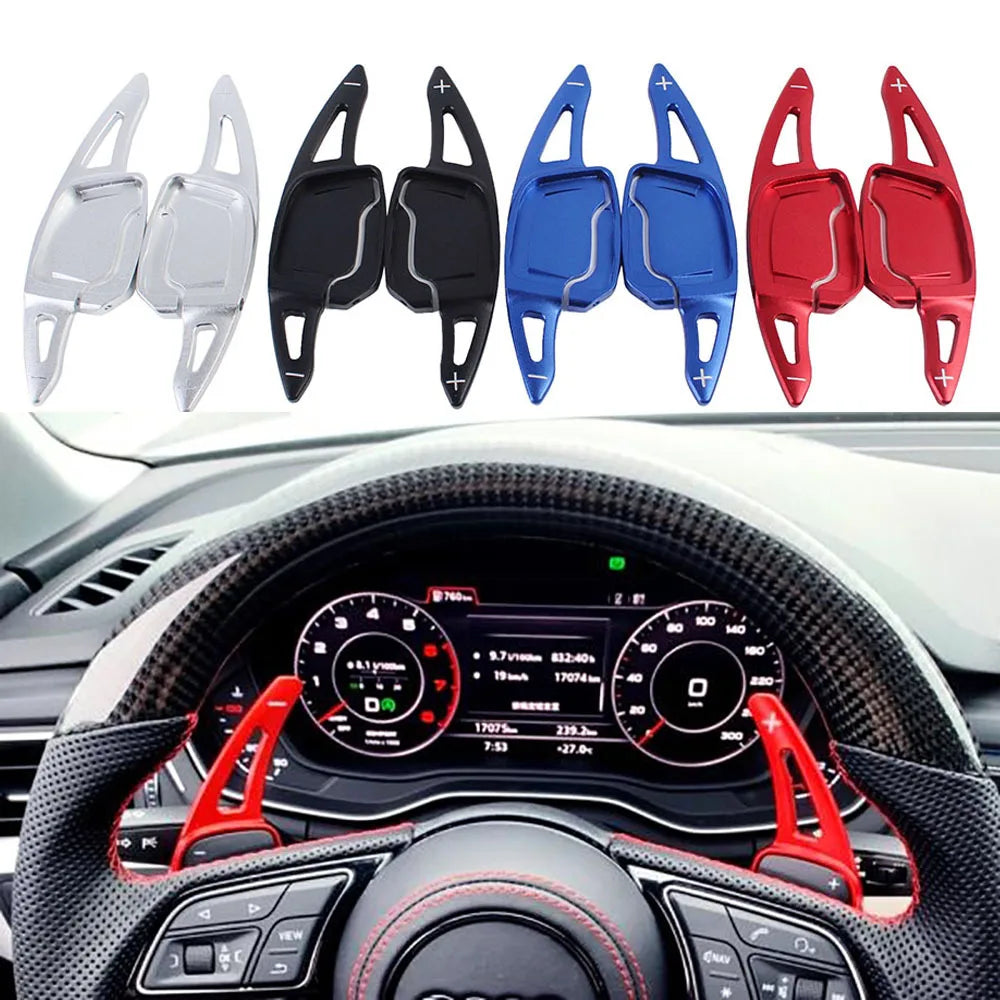 Aluminum Steering Wheel Paddle Shifter Extension For Audi 2019+ A1 A6(C8) A7 A8 S6 S7,2020+ A4/S4 (B9) S8 S4,2021+A3(Type 8Y)