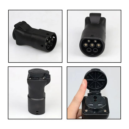 75Ω 470Ω 2KΩ 2.7KΩ V2L Type 2 Female to EU Schuko / Universal Socket EV Car Discharge Converter Adapter New Energy Vehicle Plug