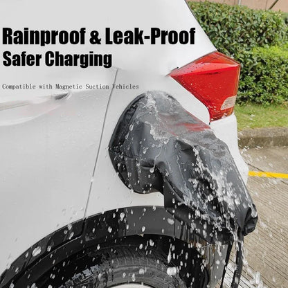 MOBIDEA  EV Charging Port Rain Cover Waterproof Outdoor Protector for Electric Car Charger Gun