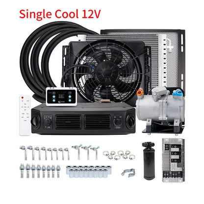 Universal Automotive Auto Electric Air Conditioning Compressor 12V 24V for Car Van Street Rod Hot Classic A/C Conditioner