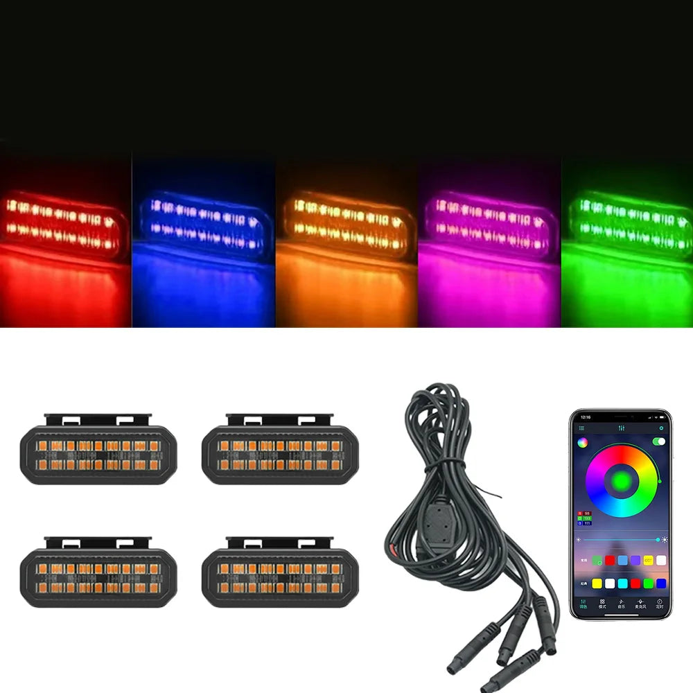 FOR FORD RANGER LED Car Lights Front Grille LED Light Safety Warning Light Harness Car Accessories LED Signal Lamps