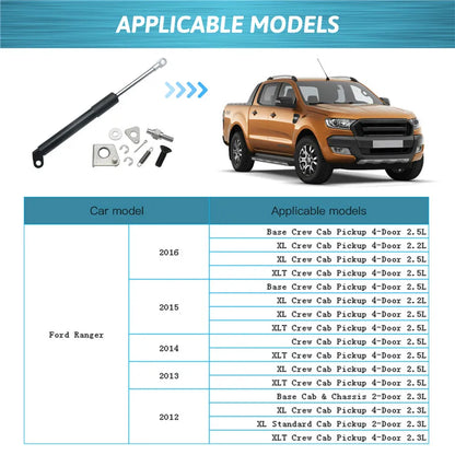 1Pcs/set For Ford Ranger T6 T7 XL 2009-2018 Car Tailgate Assist Slowdown Lift Spring Shock Support Gas Strut