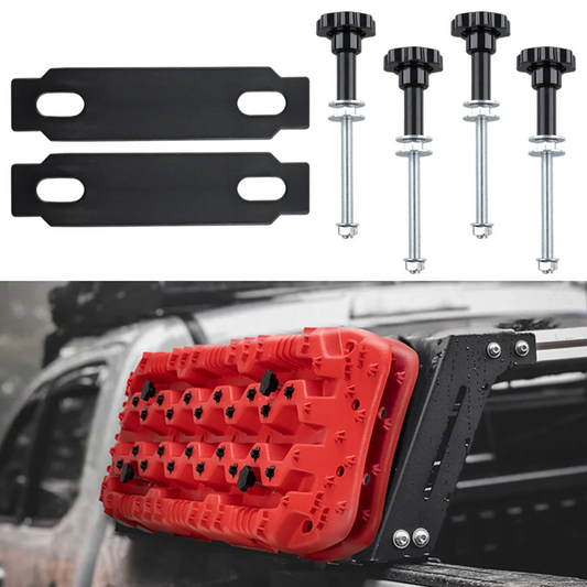 4X Traction Board KIT, Easy-To-Install Recovery Board Mount, Safety Traction Board Mount, Universal