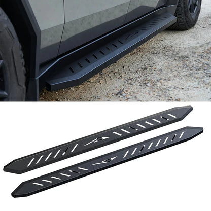 Left‑Right Set Anti‑Slip Carbon Steel Side Steps Running Boards, Exterior Upgrade Parts Fit Cybertruck