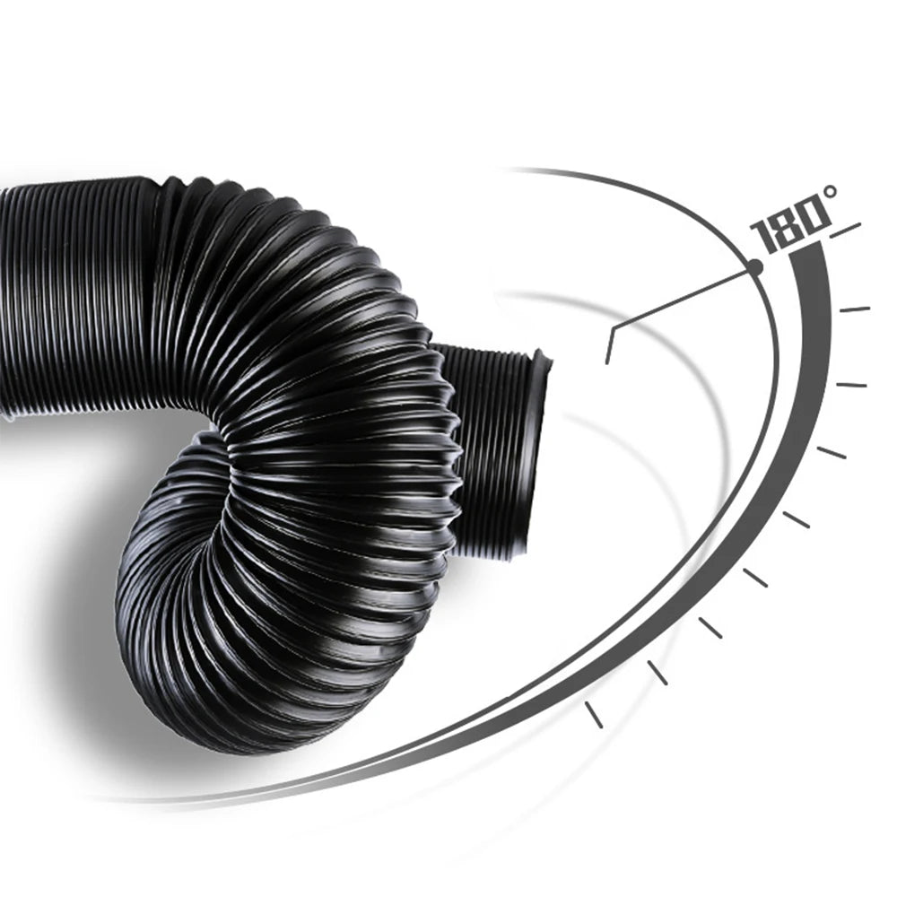 63mm 76mm Car Cold Air Intake Tube 2.5inch 3inch Black Universal Flexible Air Inlet Pipe System Automobile Air Intake Hose