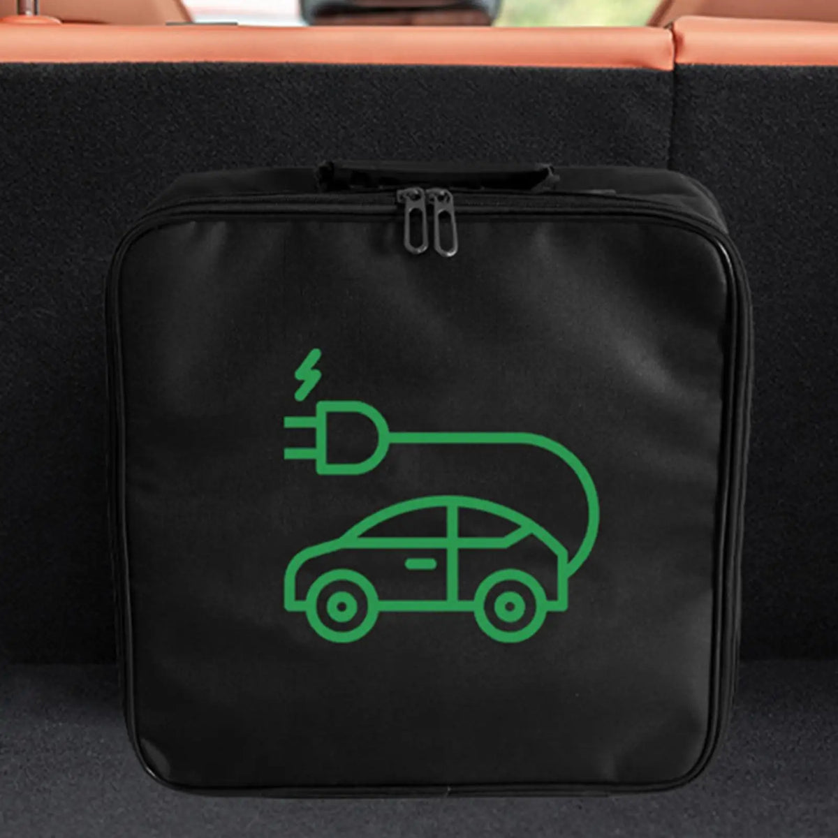 Electric Car Charger Cable Bag Waterproof EV Charger Cable Handled Bag EV Extension Cords Adapters Container Car Trunk Organizer