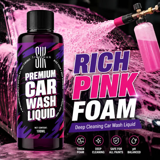 100ml Pink Foaming Extreme Bodywash & Wax Foaming Car Wash Soap, (Works with Foam Cannons/Guns or Bucket Washes) for Cars