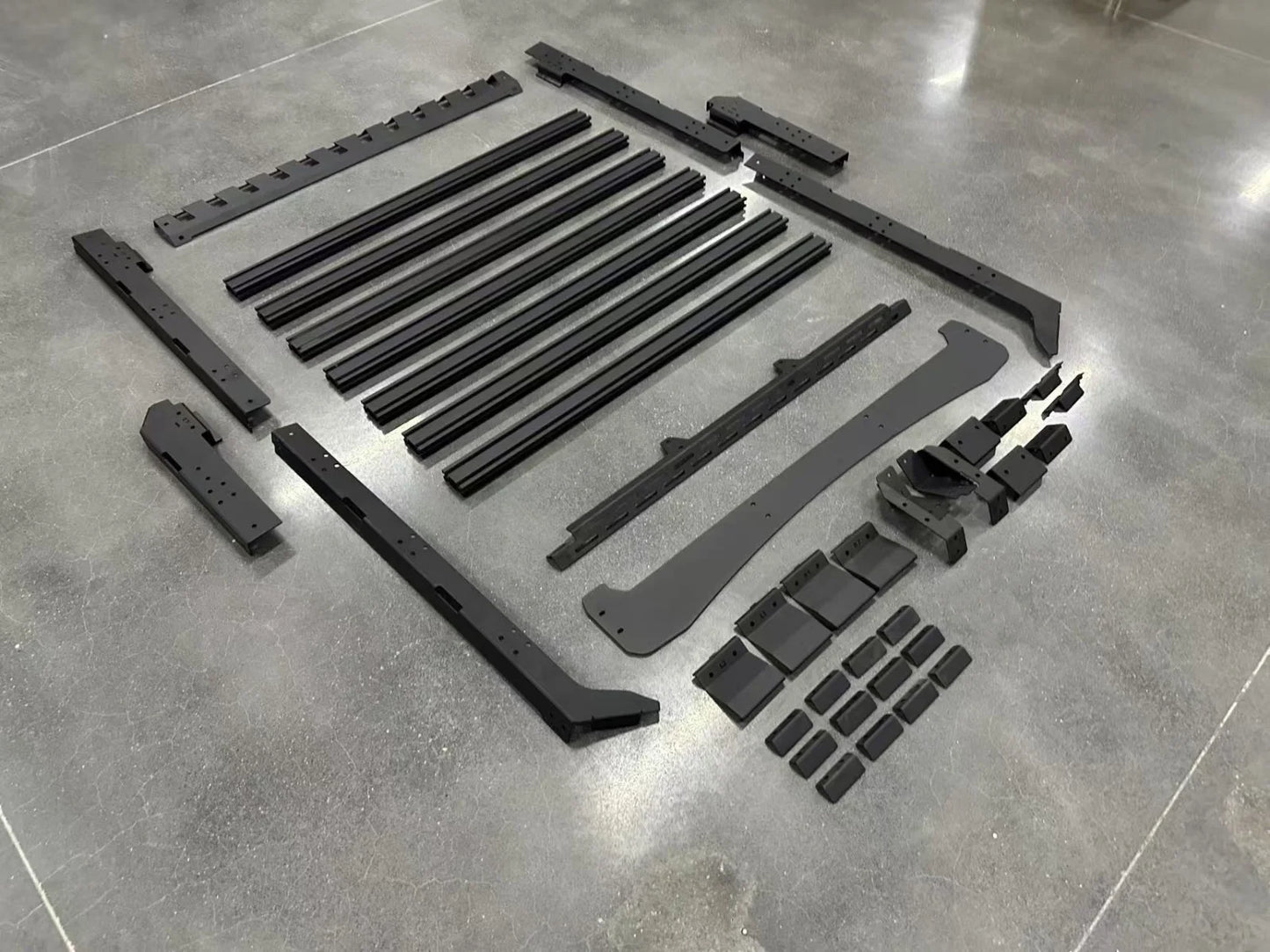 Premium Roof Rack System for Ford Bronco 2021-2025 - Side Ladder + Storage Bag + Roof Platform