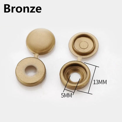 Screw Cover Cap White Black Grey Plastic One-piece Screw Cap Cover Nail Nuts Bolts Decorative Cover Screw Folding Ugly Covers