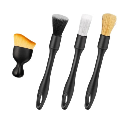 5-1PCS Car Detailing Brush Set Auto Interior Cleaning Tools Air Conditioning Vent Cleaner Crevis Sweep Dust Duster Car Wash Kit