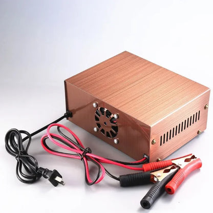 2025 New!AGM Start-stop Car Battery Charger, 400W Intelligent Pulse Repair Battery Charger 12V 24VTruck Motorcycle Charger